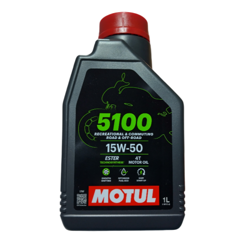 Motul 5100 4T 10W-50 Motorcycle Engine Oil – 4-Stroke, SH/SJ/SL/SM/JASO, Made In Germany
